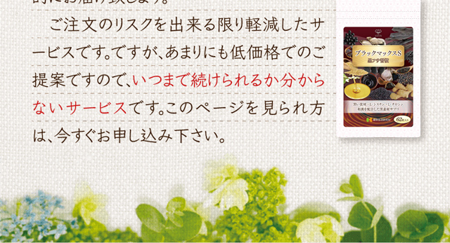 いつまで続けられるか分からないサービスですので、気になる方はお早めにお申し込みください。